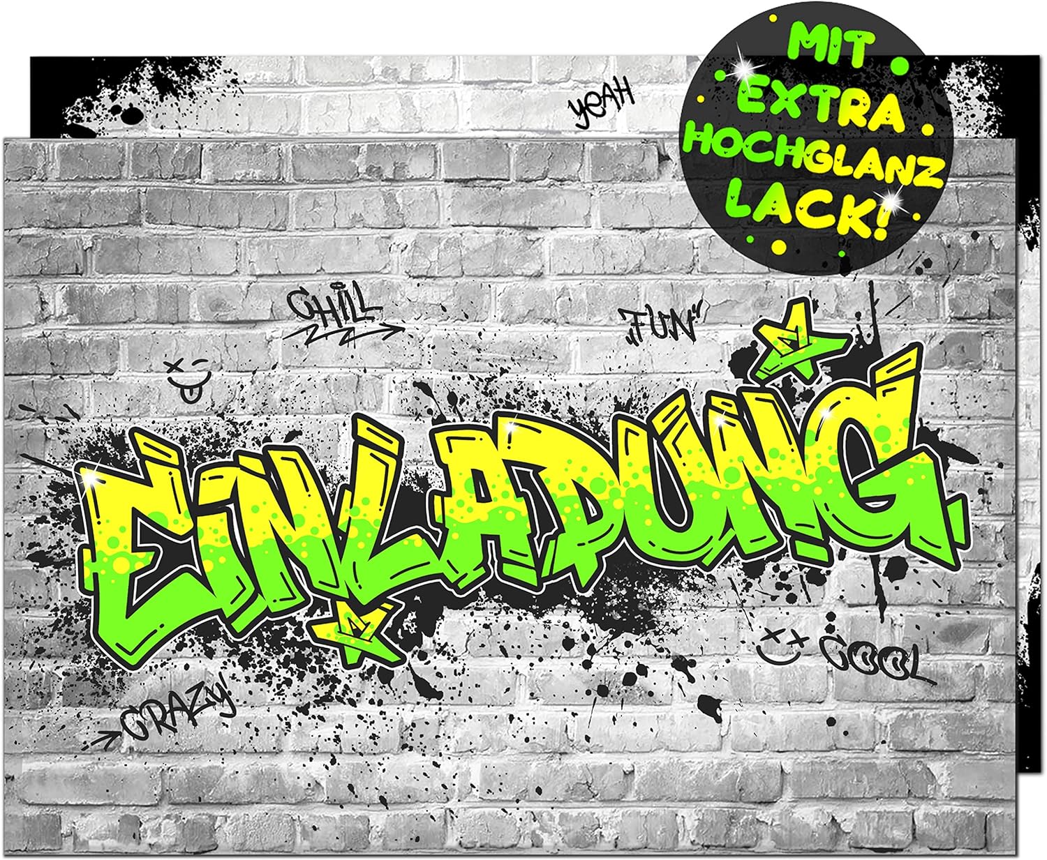 Graffiti Einladungskarten - Vulava® | Einladungskarten