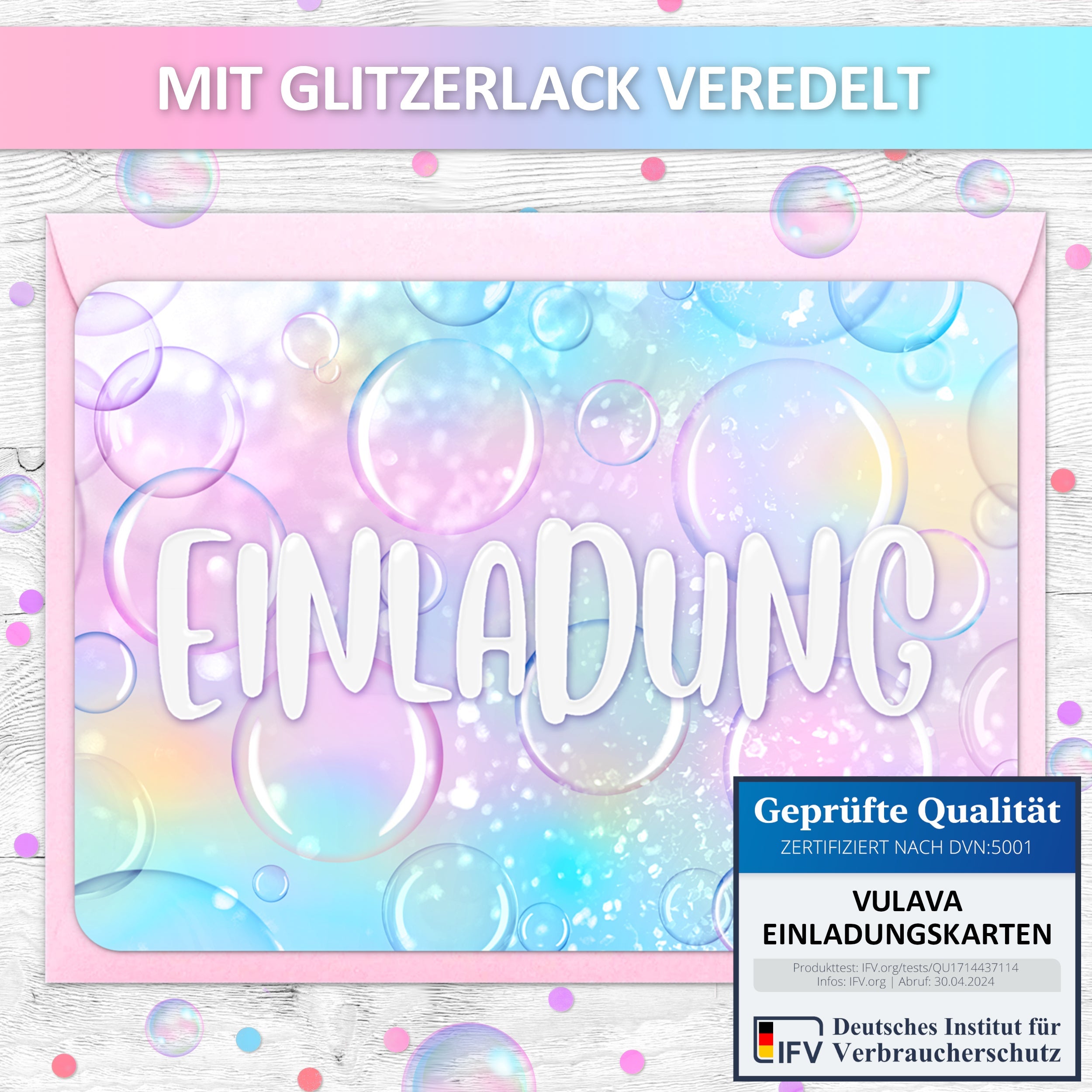 Bunte Einladungskarten - Vulava® | Einladungskarten