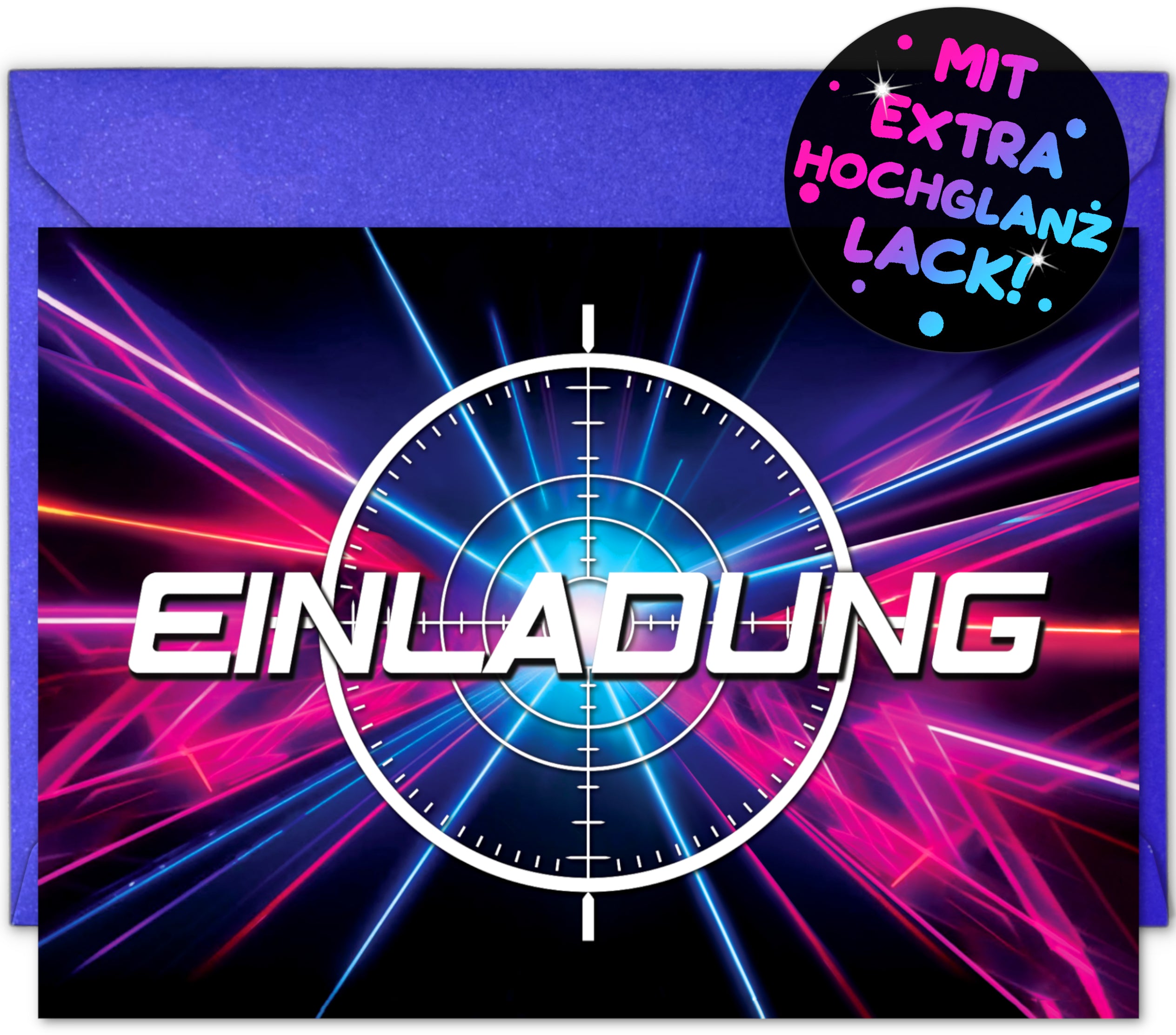 Lasertag Einladungskarten | Vulava®