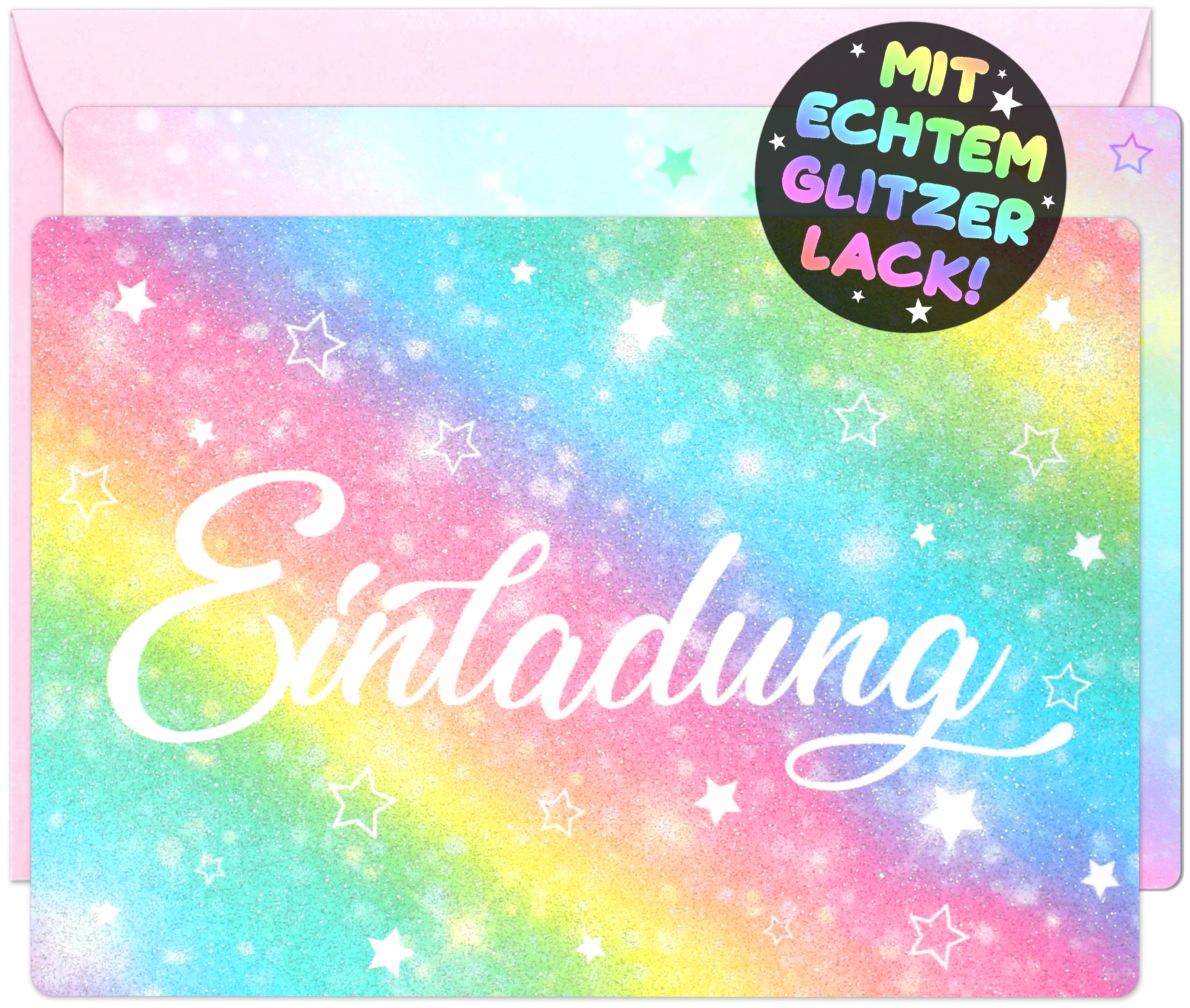 Regenbogen Einladungskarten | Vulava®