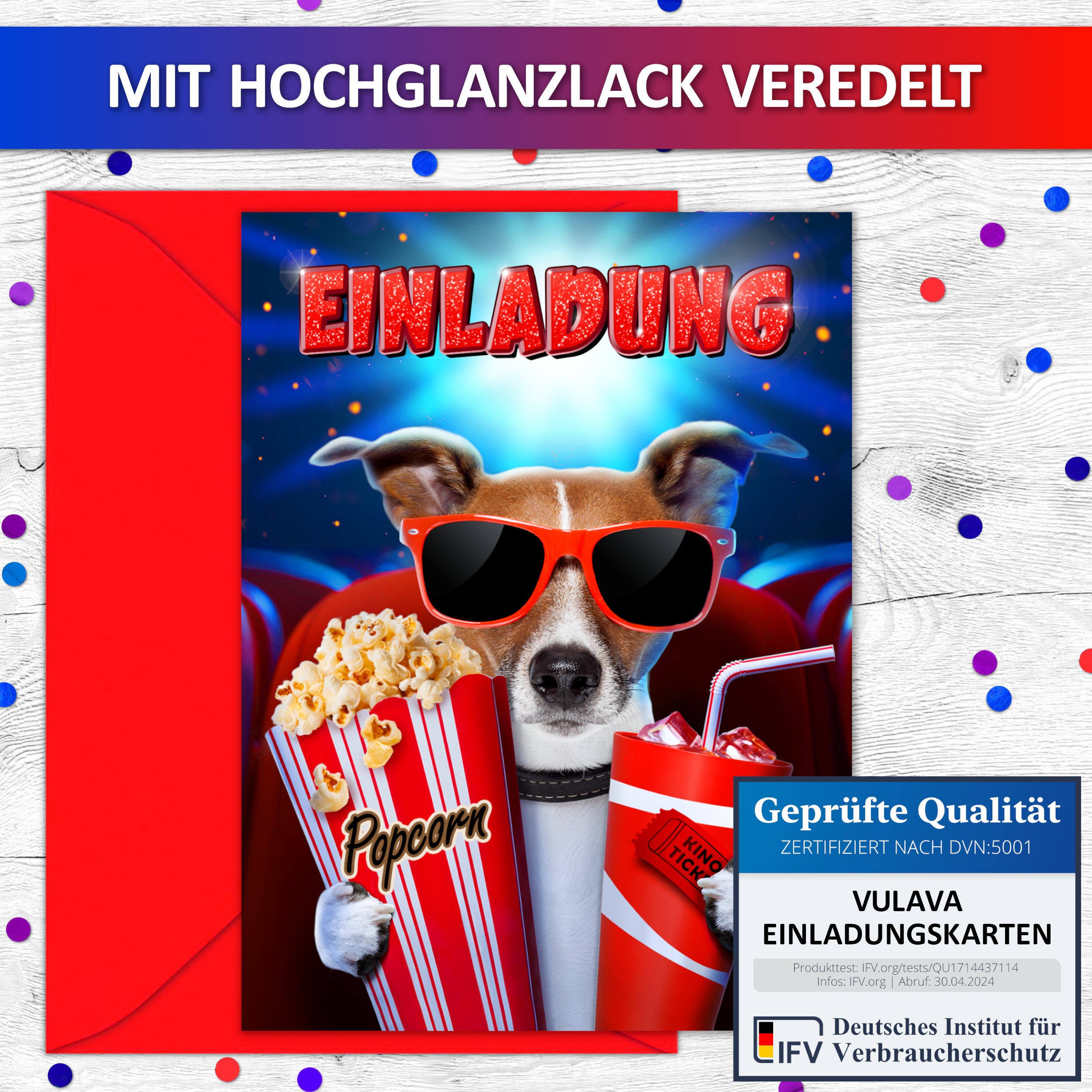 Kino Einladungskarten | Vulava®