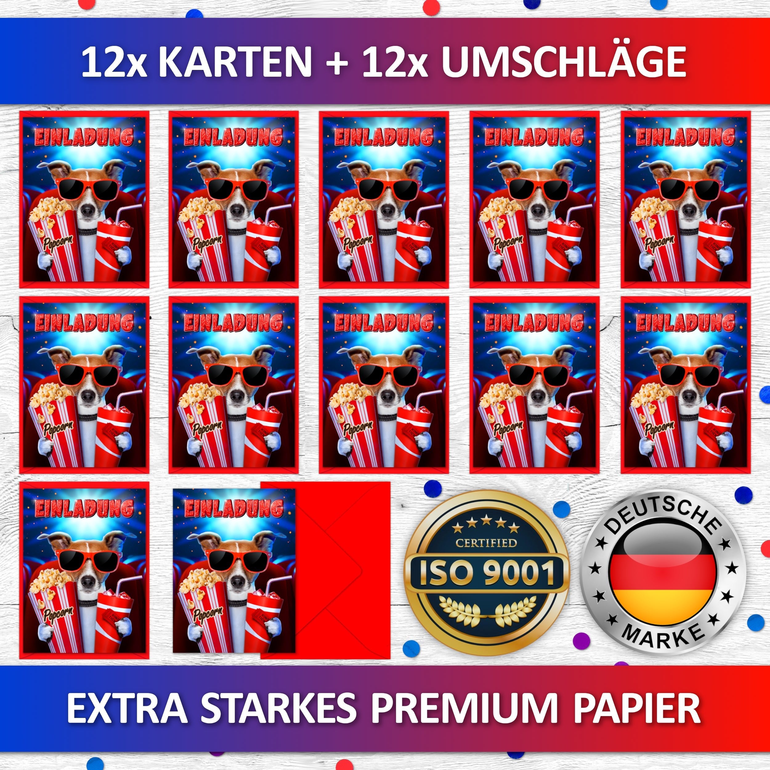 Kino Einladungskarten | Vulava®