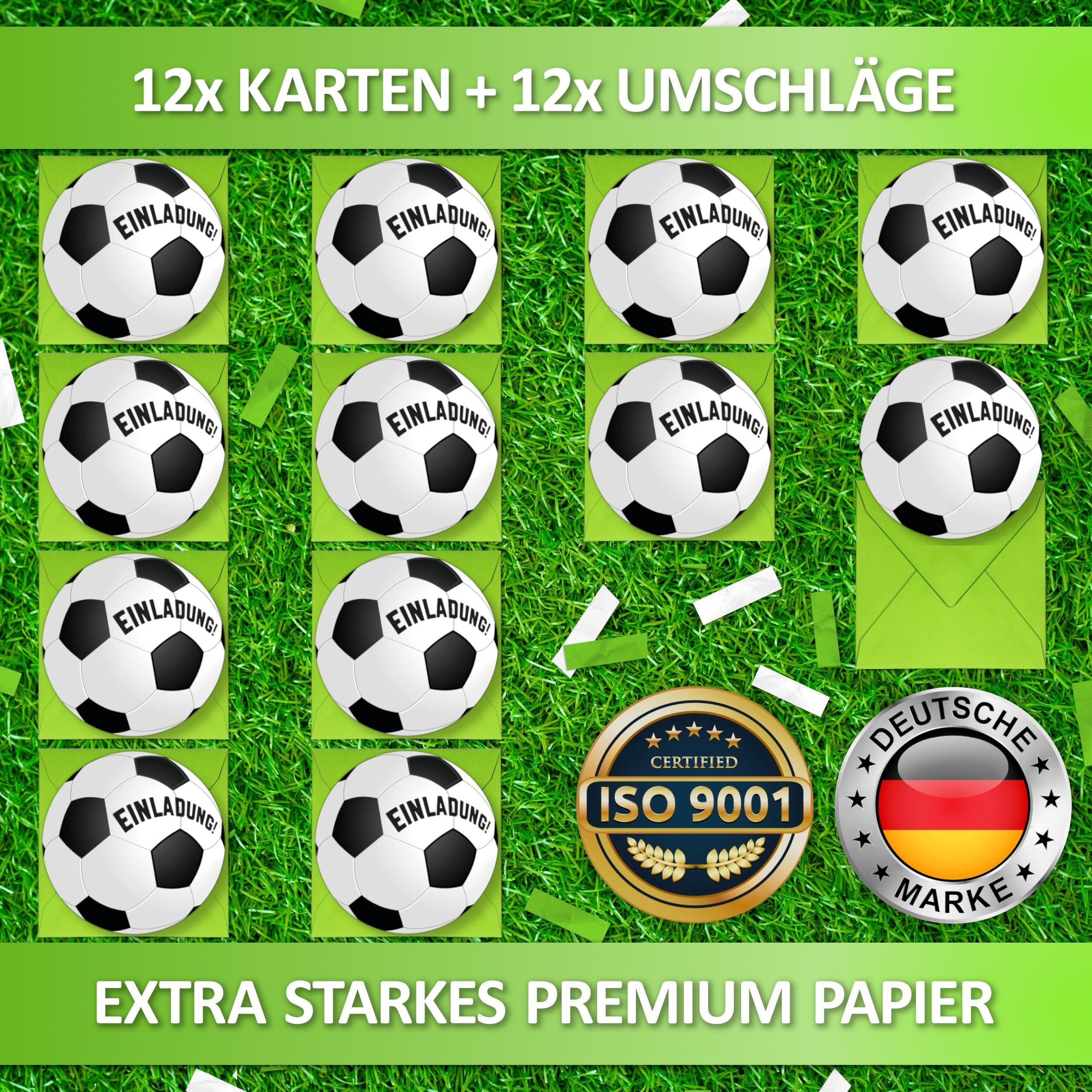Fußball Einladungskarten | Vulava®