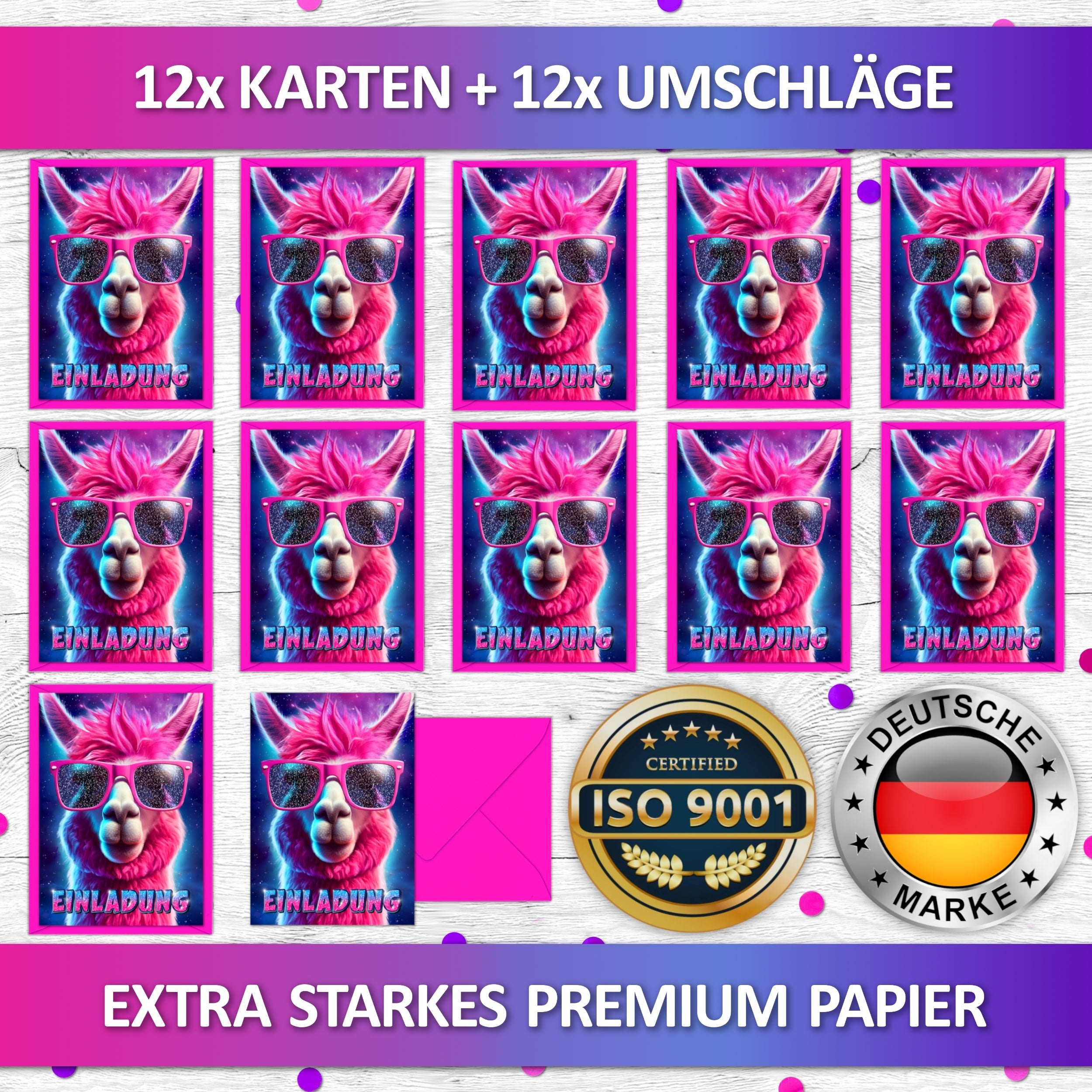 Lama Einladungskarten | Vulava®
