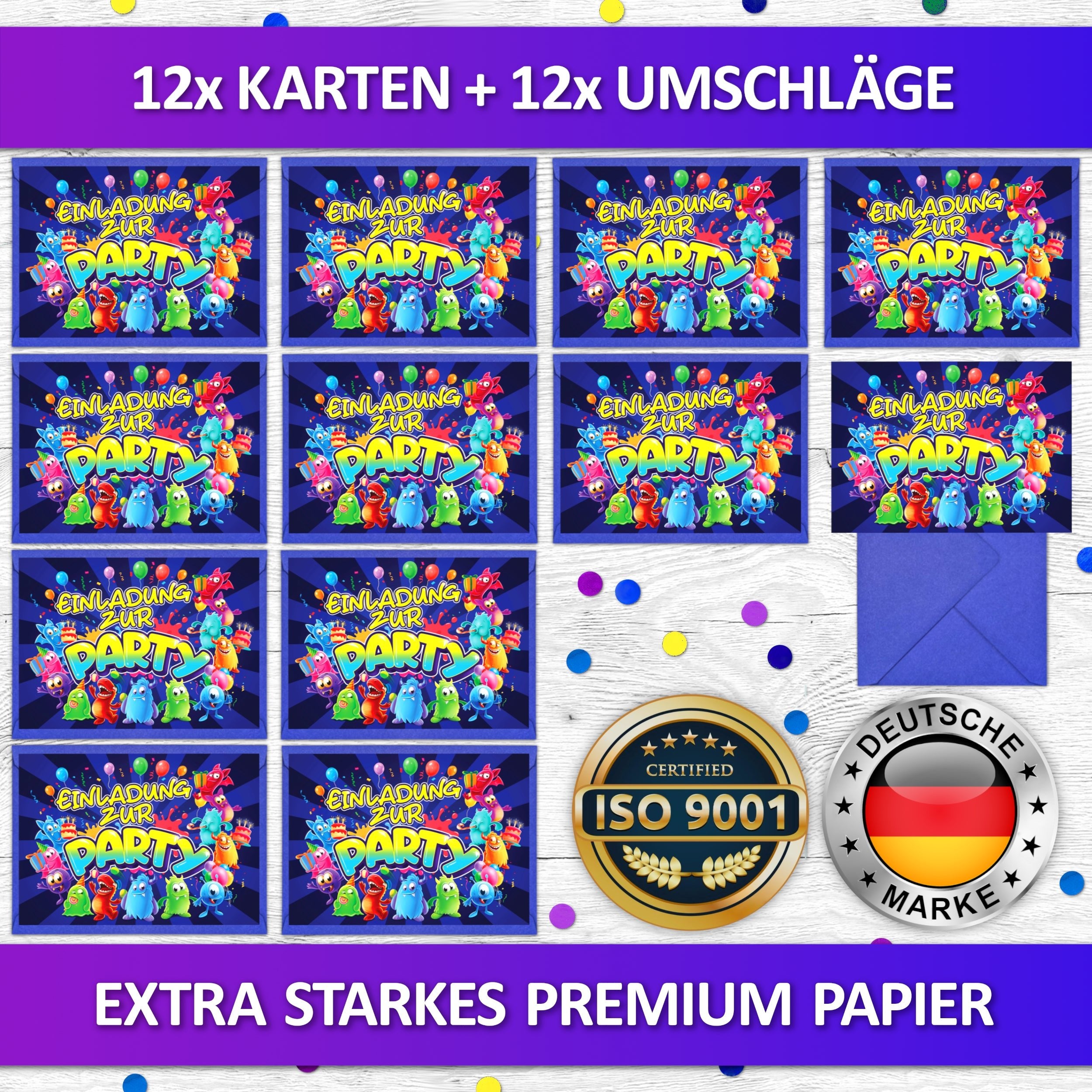 Monster Einladungskarten | Vulava®