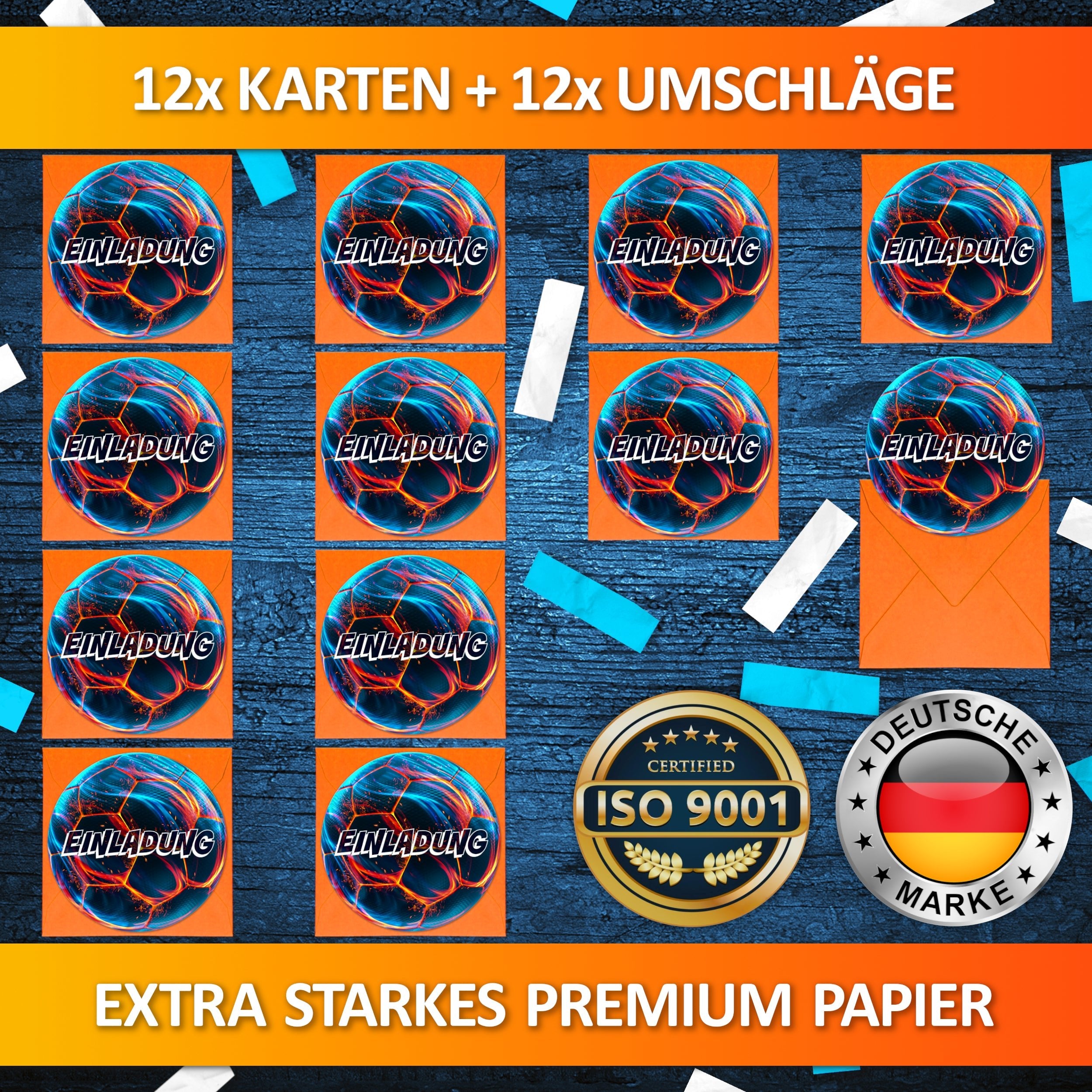 Einladungskarten Zum Fußball Kindergeburtstag | Vulava®