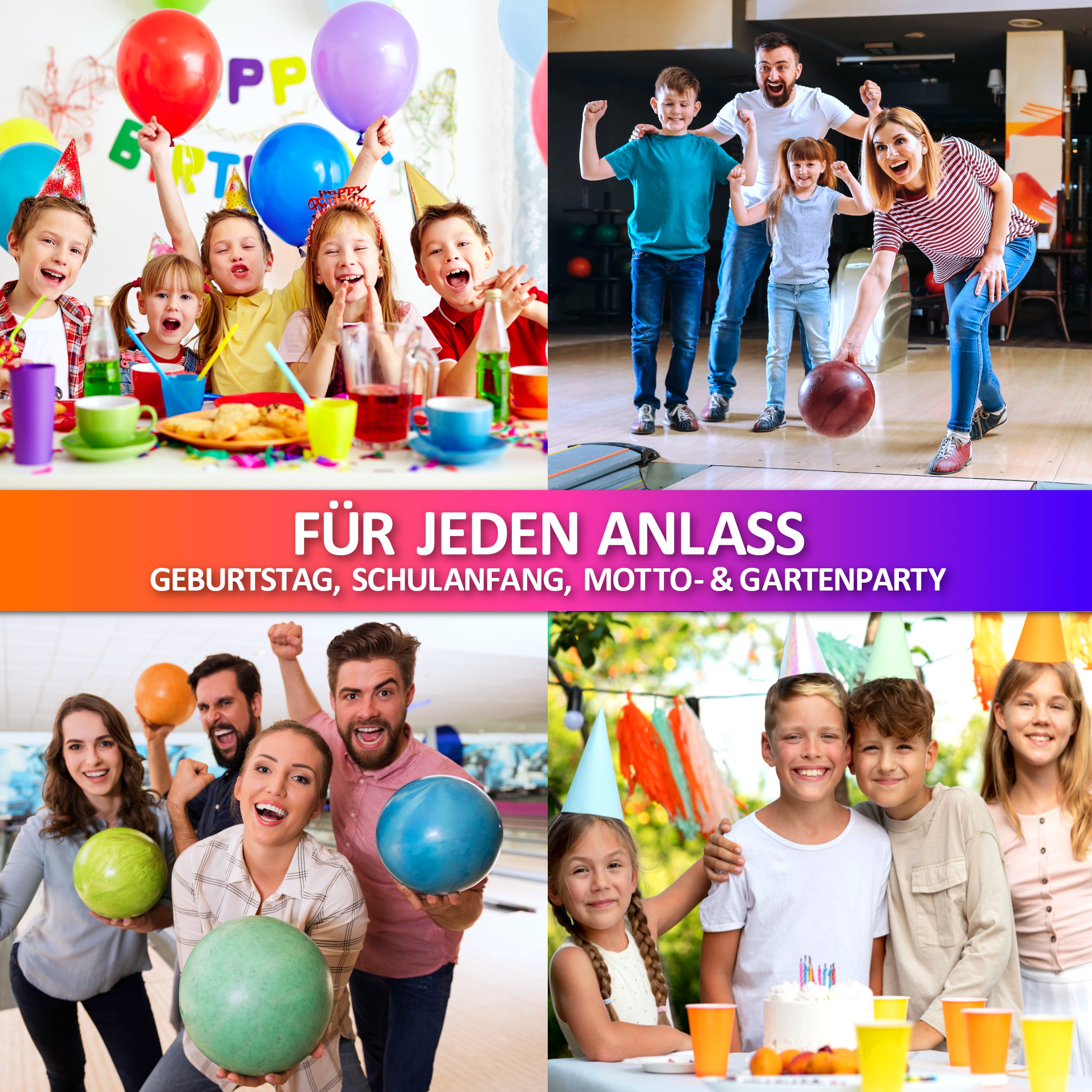 Bowling Einladungskarten
