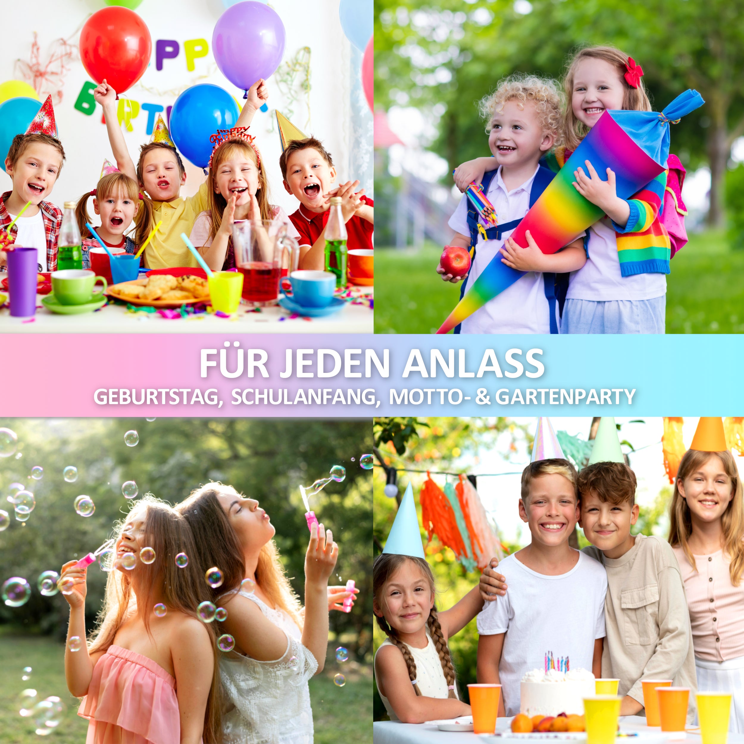 Seifenblasen Party-Einladungskarten | Vulava®