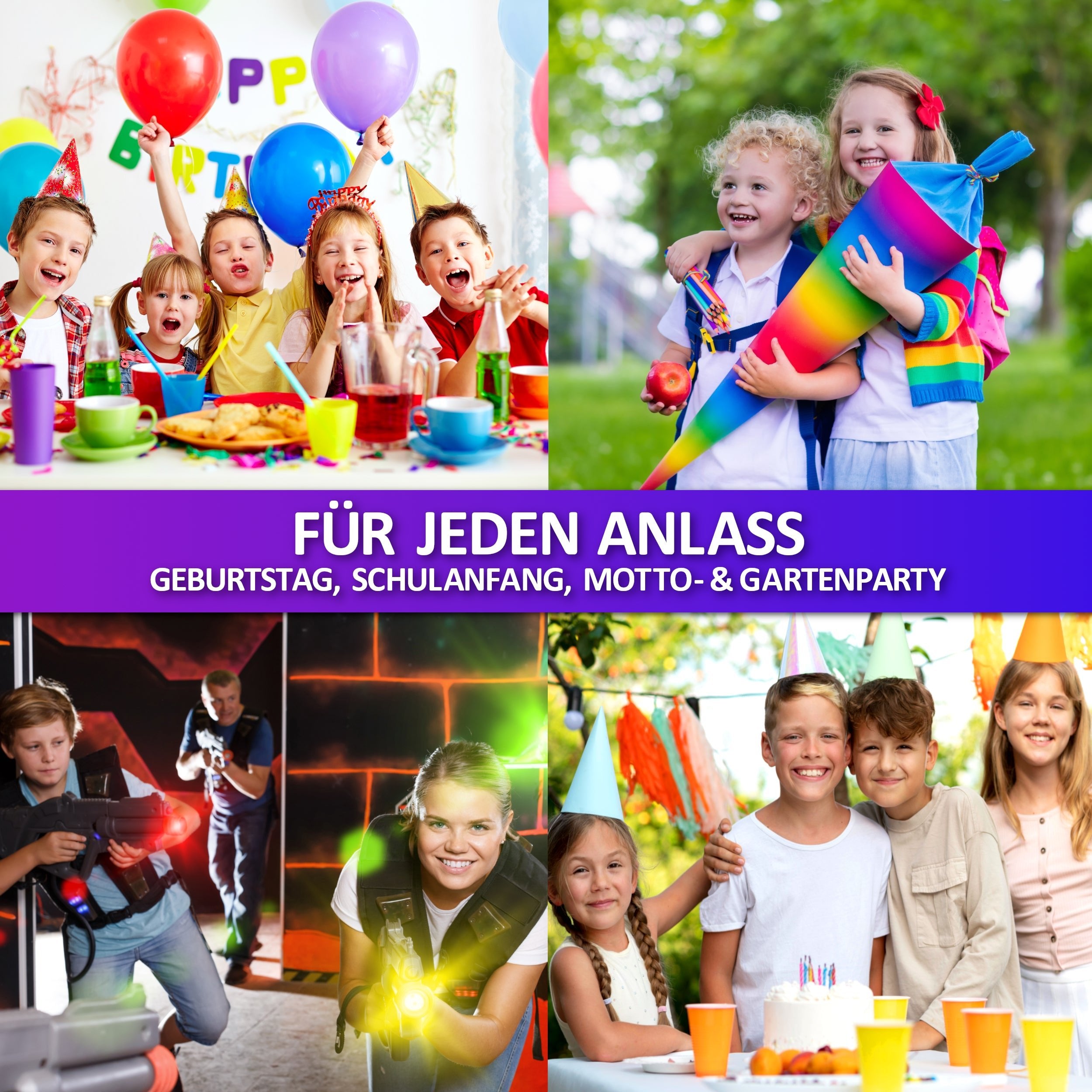 Lasertag Einladungskarten | Vulava®