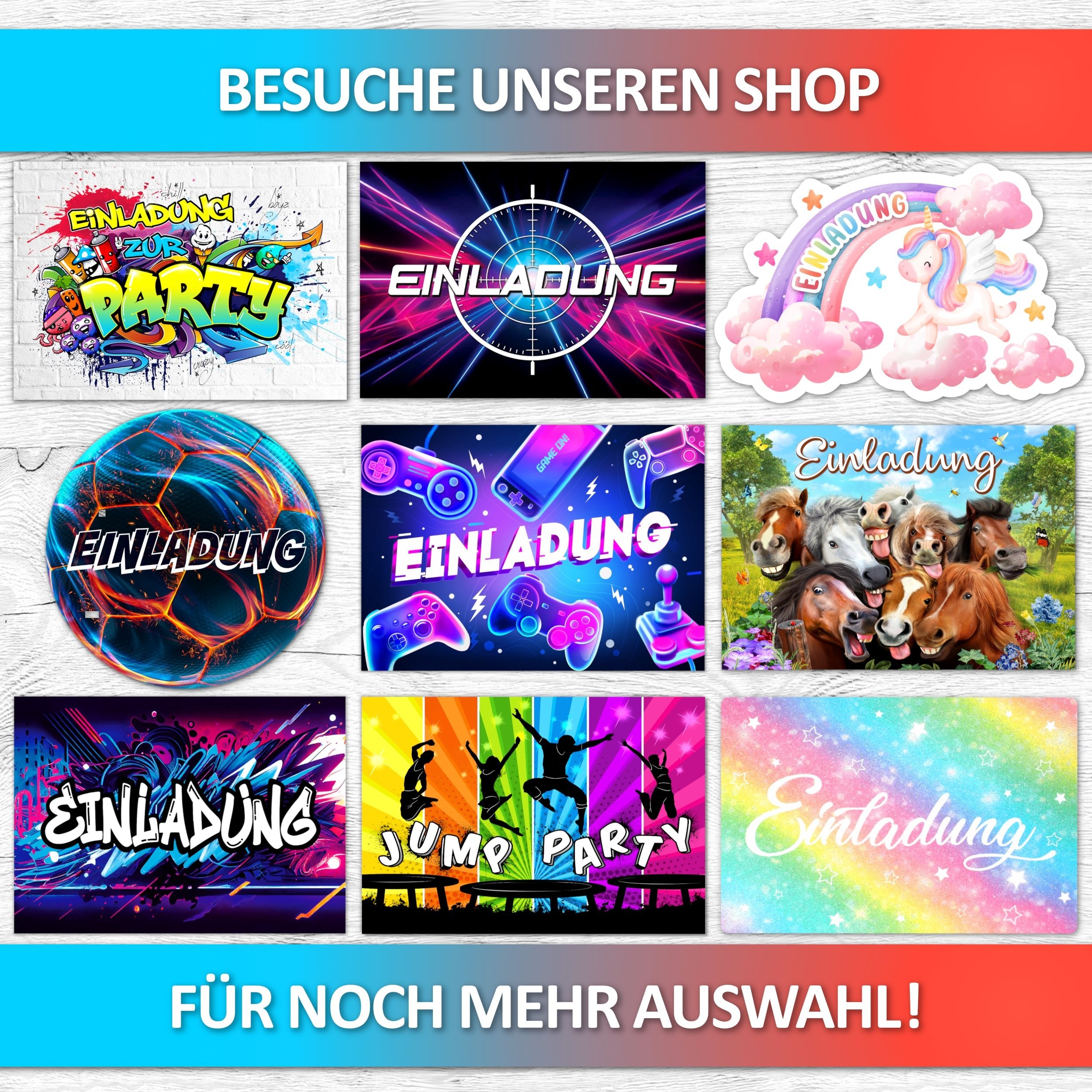 Nintendo Switch Einladungskarten | Vulava®
