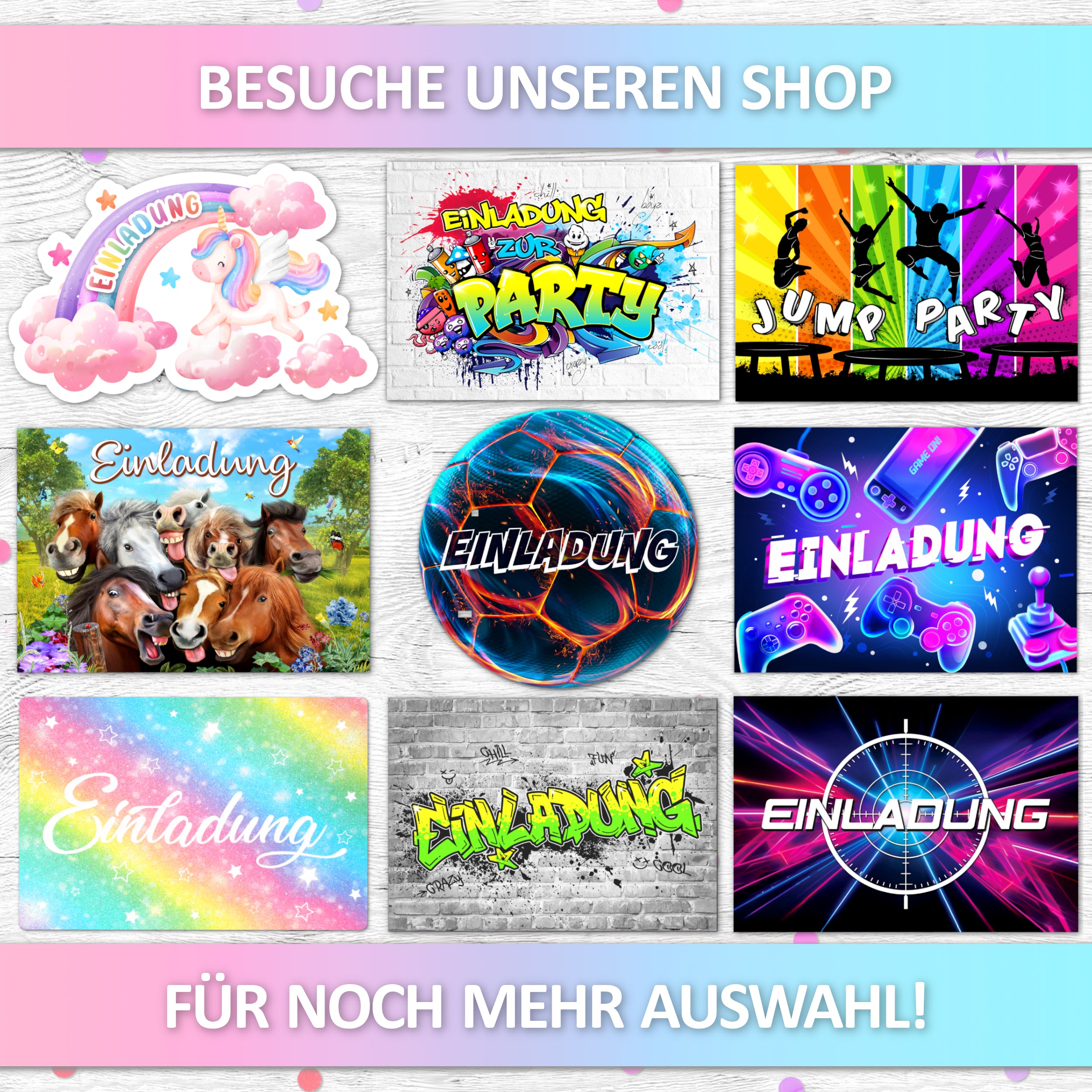 Seifenblasen Party-Einladungskarten | Vulava®