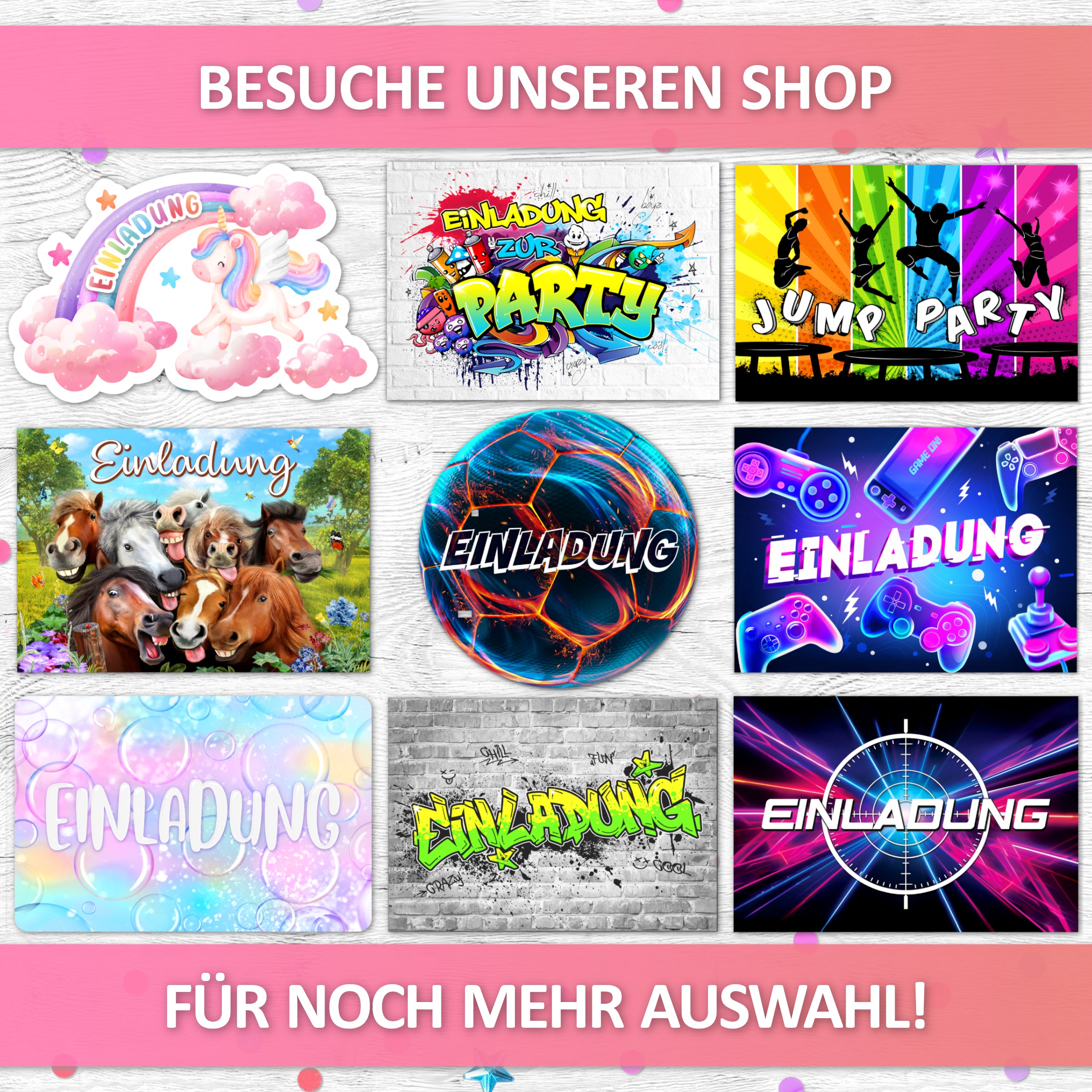 Regenbogen Einladungskarten | Vulava®