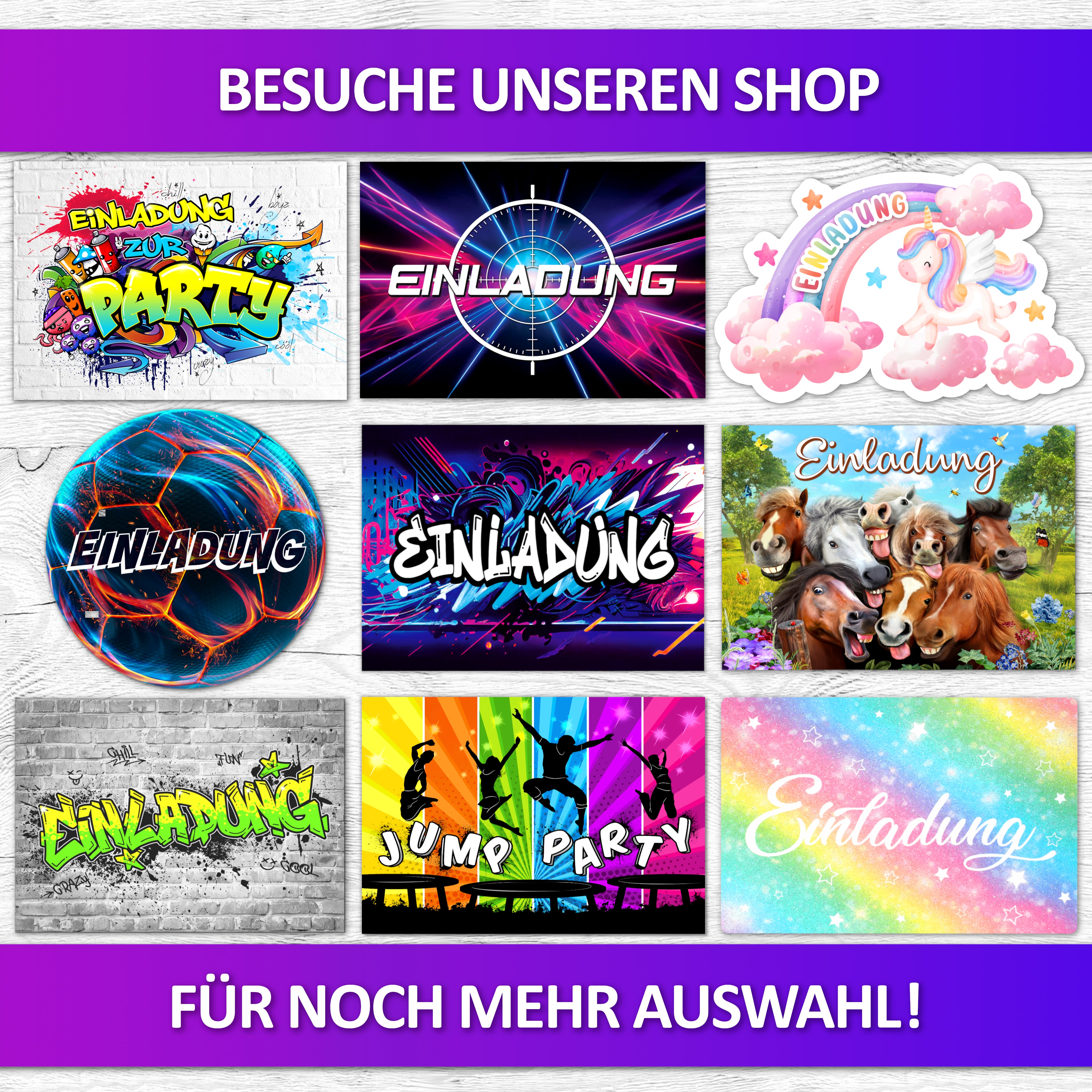 Gaming Einladungskarten