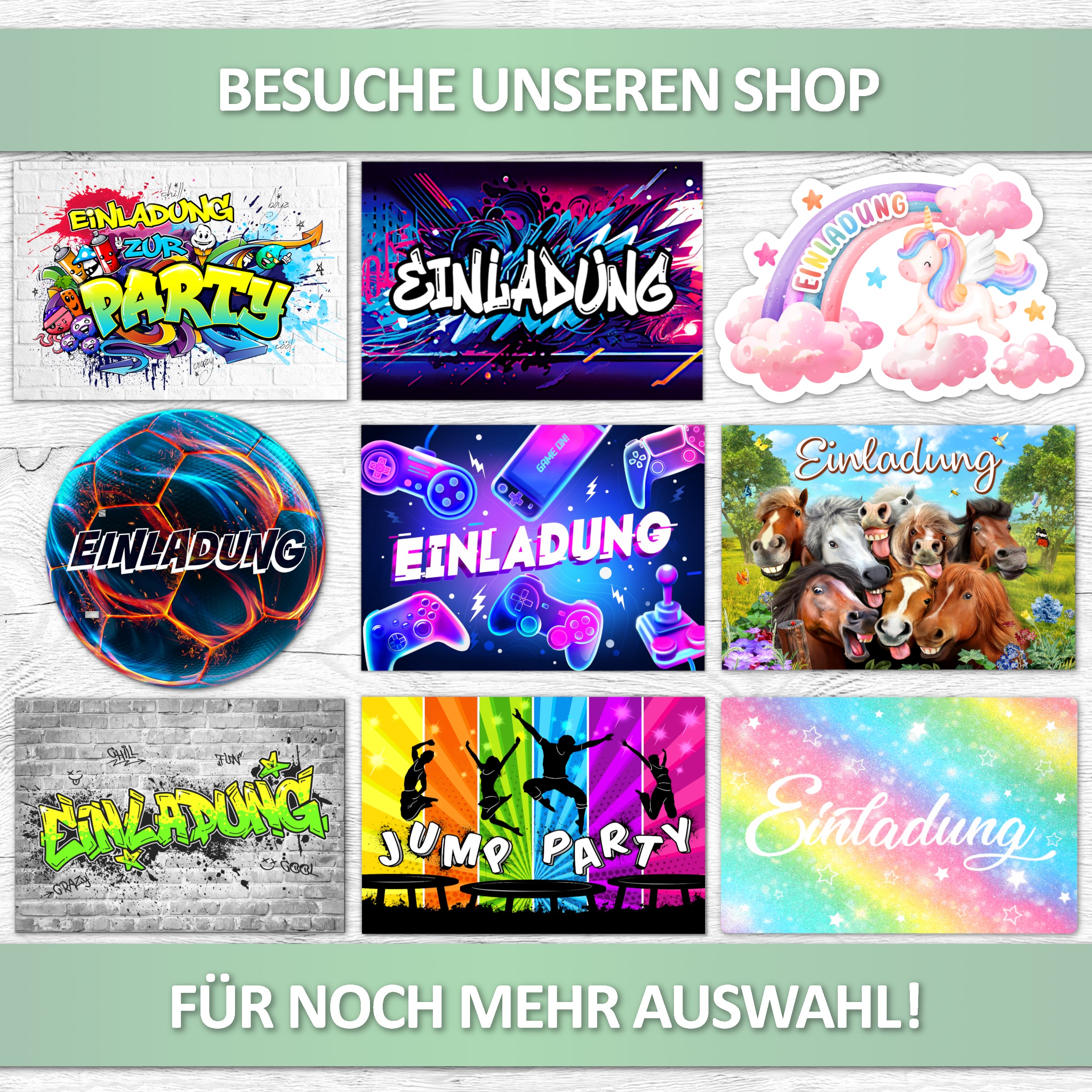 12x EINLADUNGSKARTEN + 12x Umschläge - Hochzeit