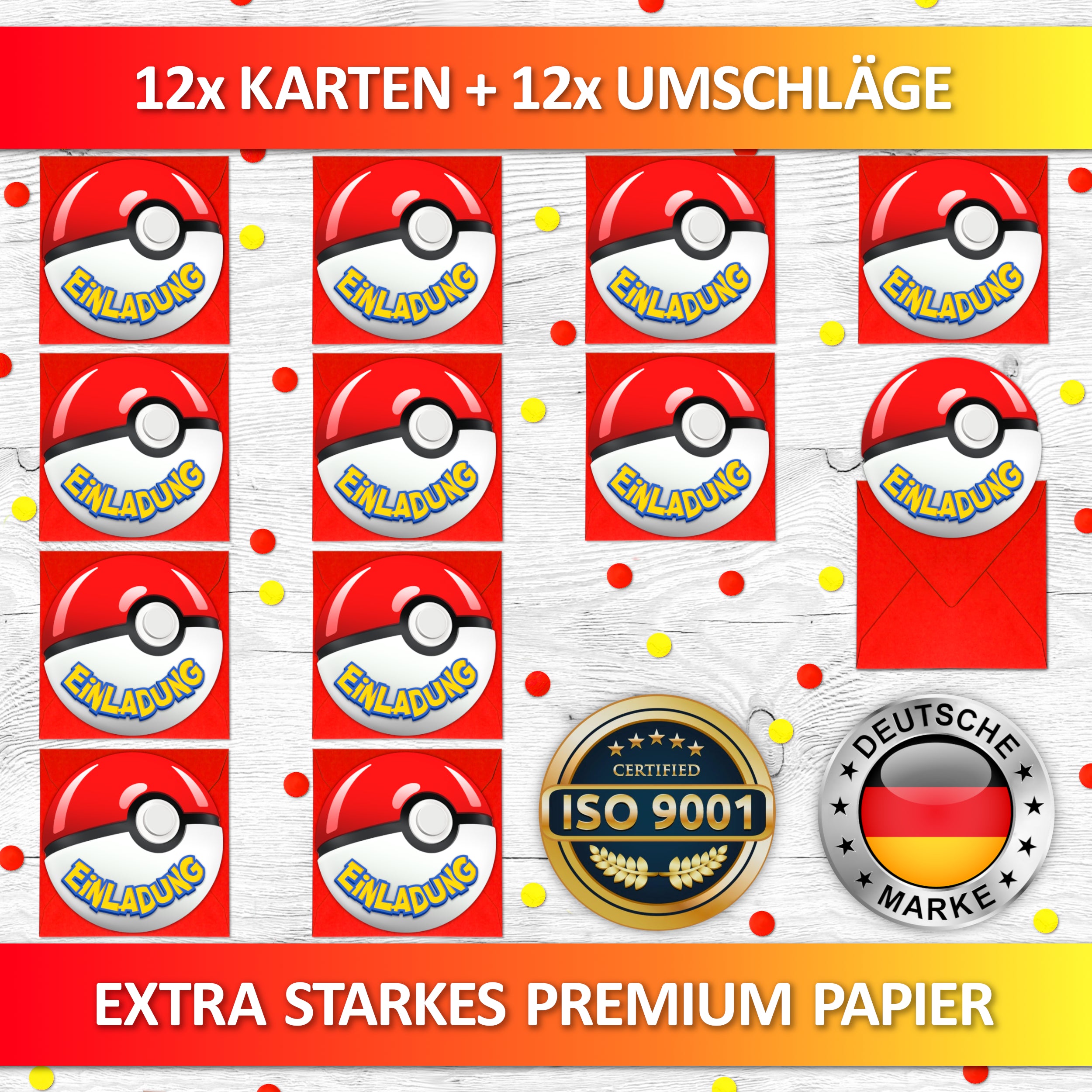 Pokeball Einladungskarten | Vulava®