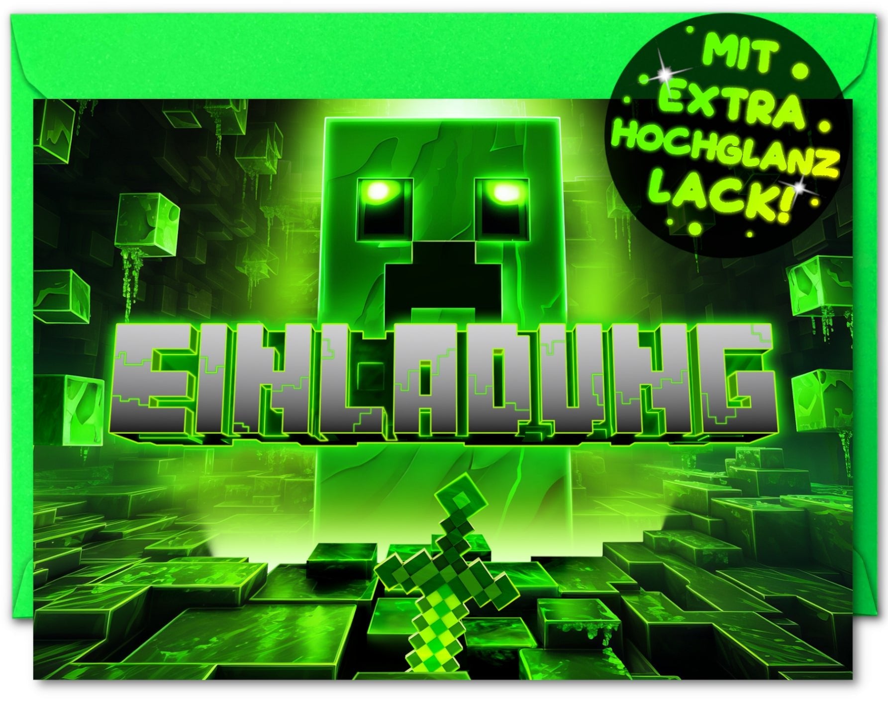 Minecraft Einladungskarten | Vulava® | Einladungskarten