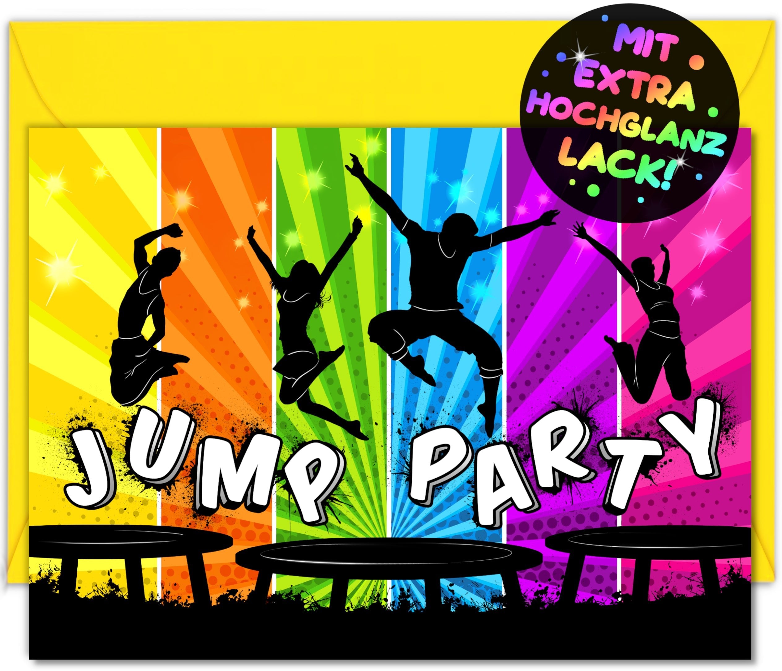 Jump Party Einladungskarten | Vulava® | Einladungskarten