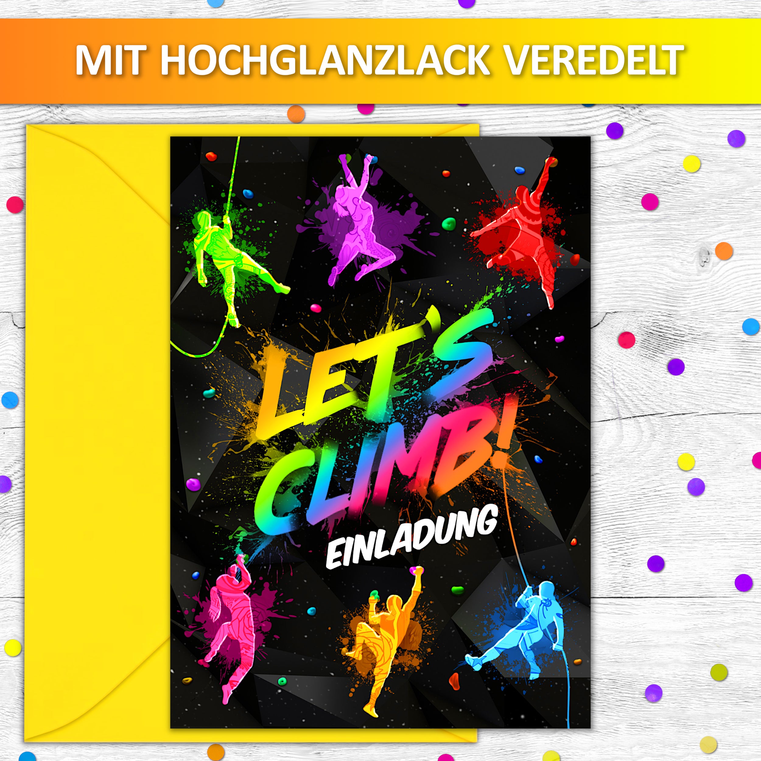 Klettern Einladungskarten