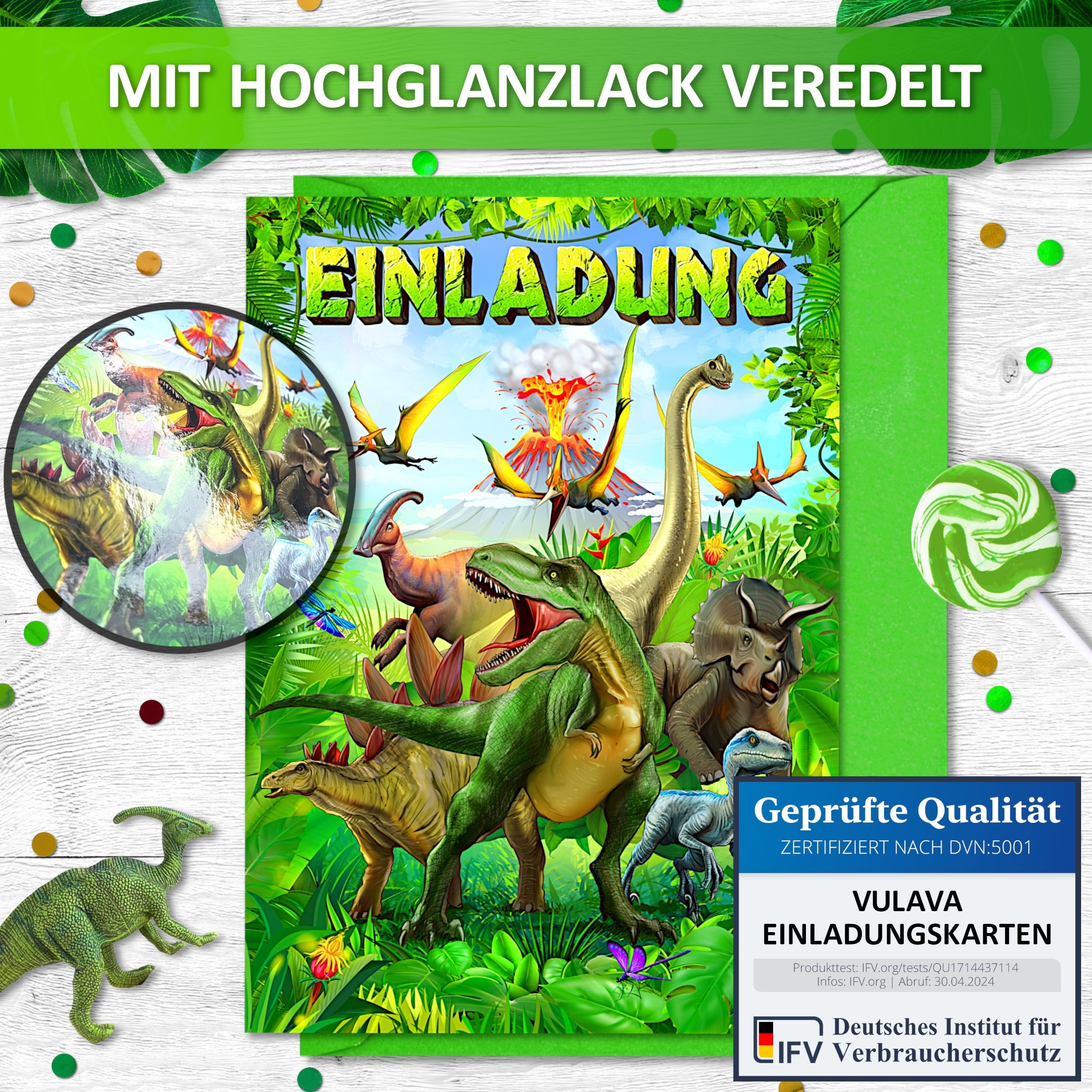 Dino Einladungskarten | Vulava®