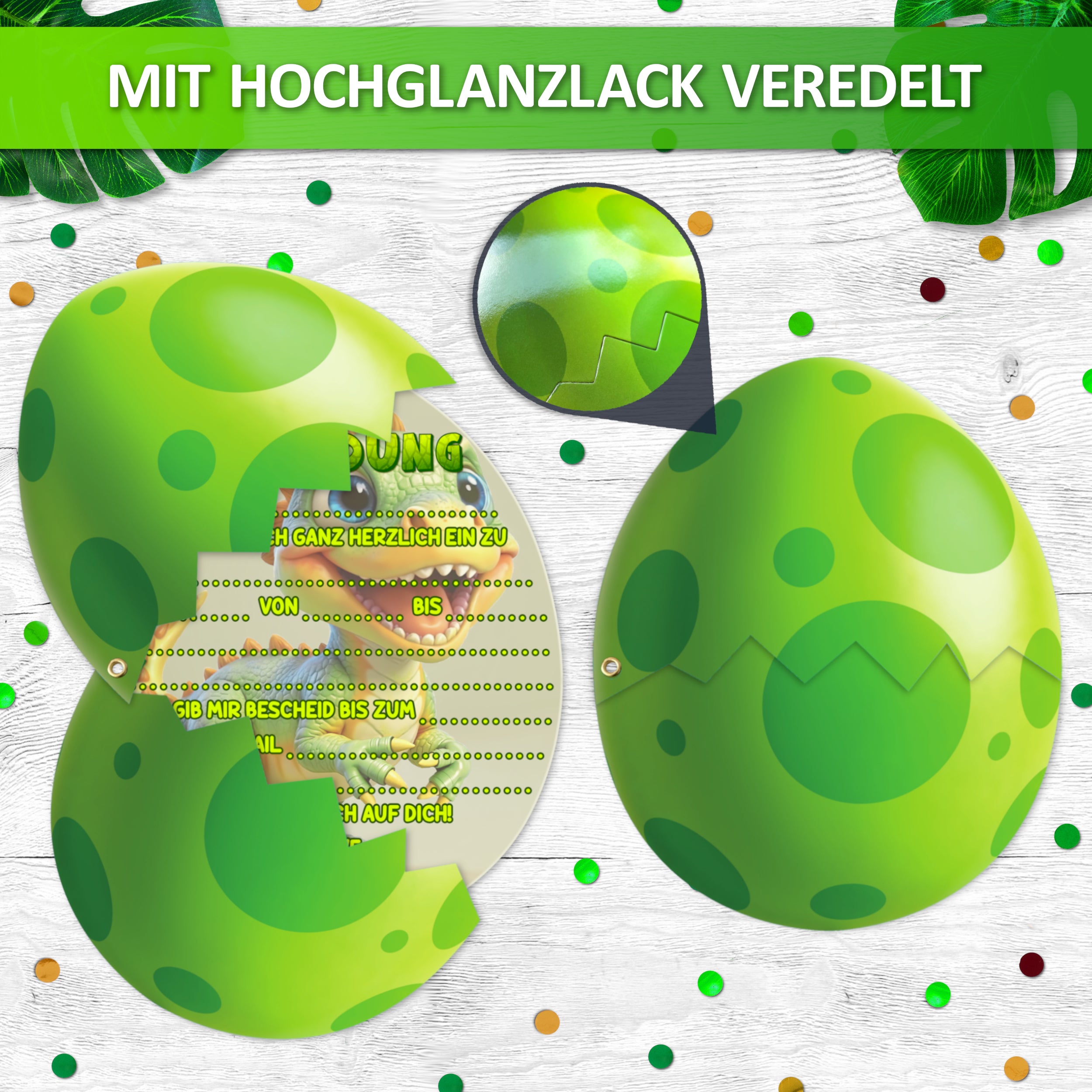 Dinosaurier EINLADUNGSKARTEN