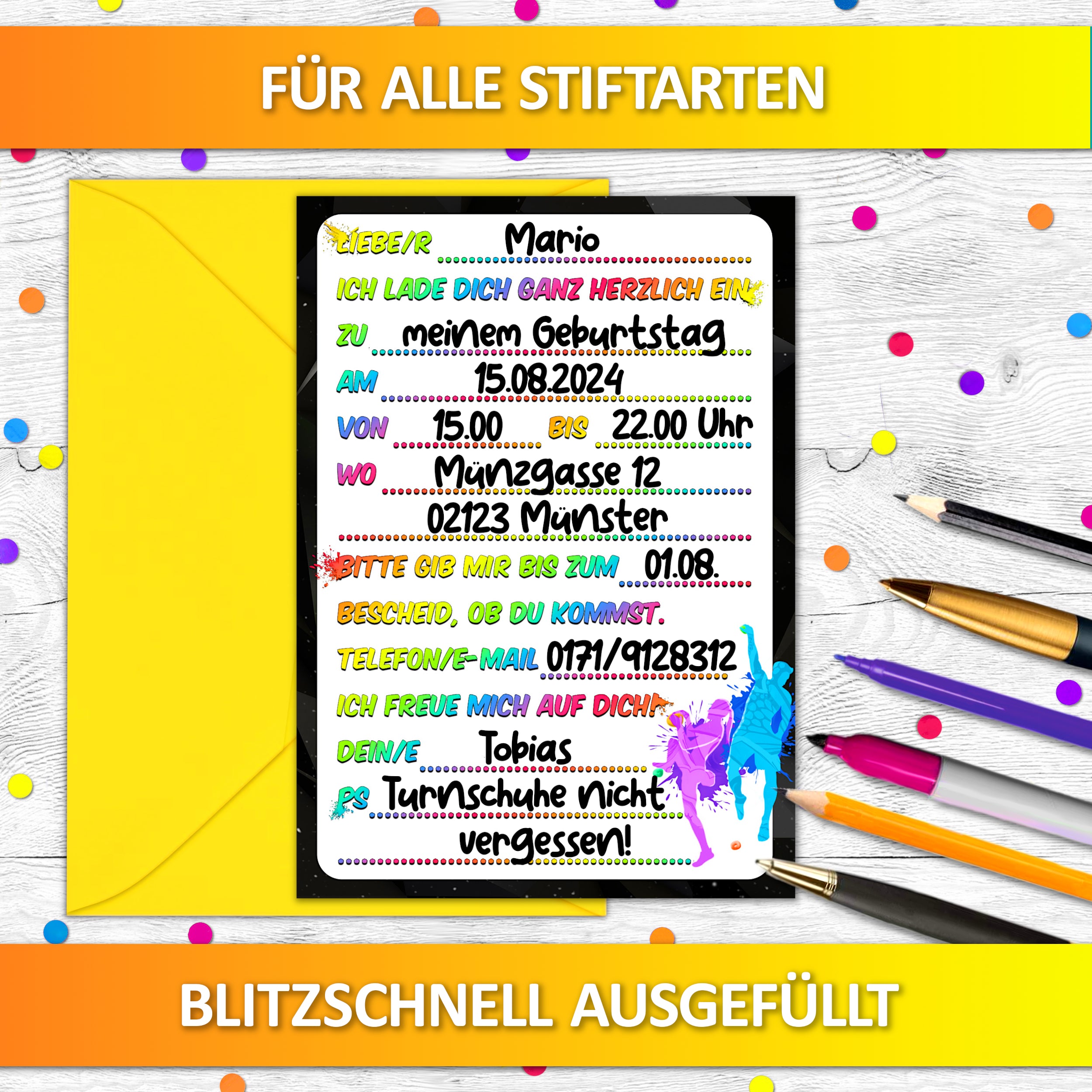 Klettern Einladungskarten