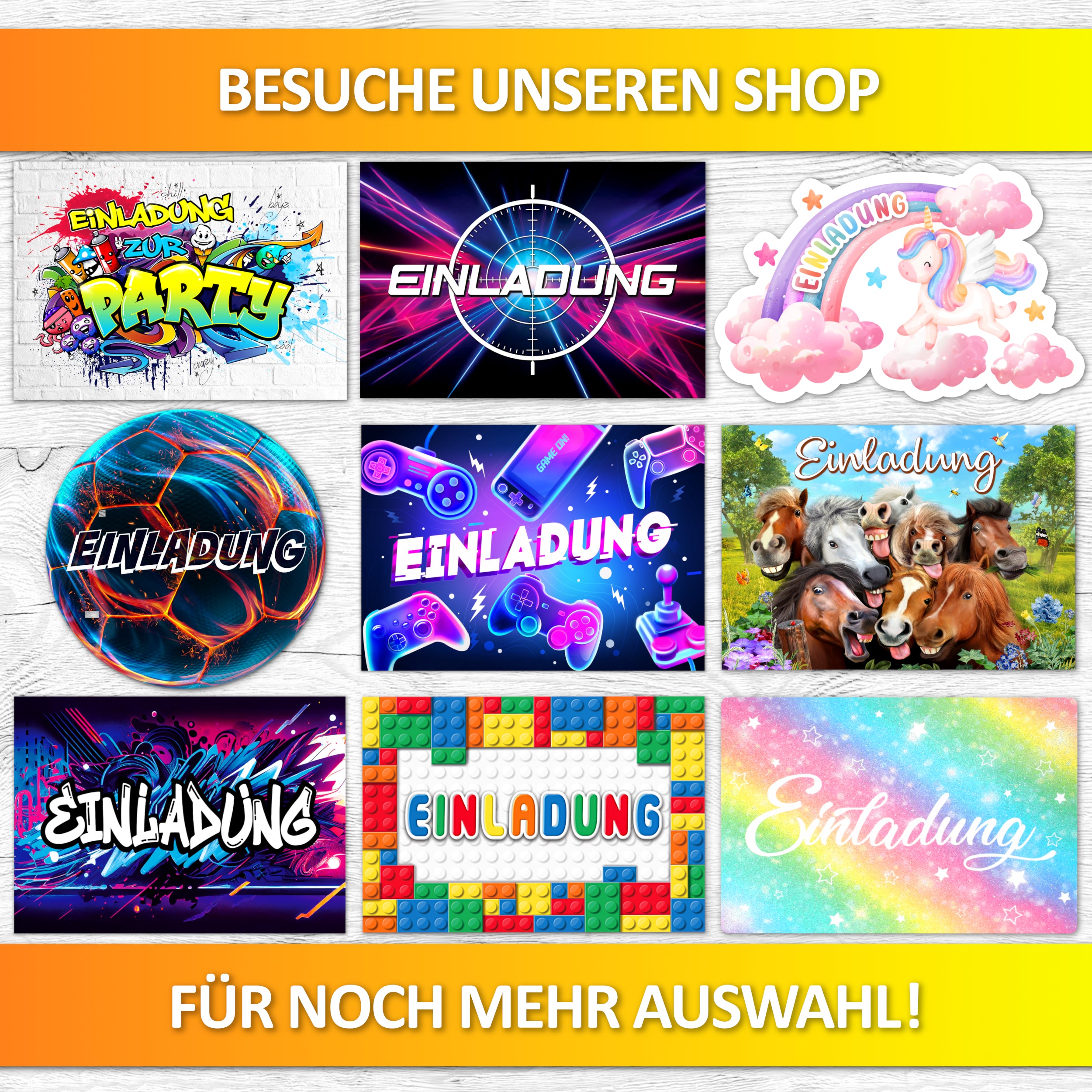 Smiley Einladungskarten